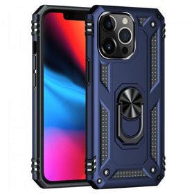 Newface iPhone 13 Pro Max Sofya Yüzüklü Silikon Kapak Lacivert Kılıf