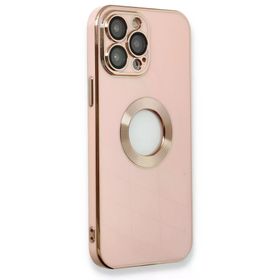 Newface iPhone 13 Pro Max Store Silikon Pembe Kılıf