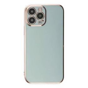 Newface iPhone 13 Pro Max Volet Silikon Açık Yeşil Kılıf