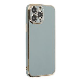 Newface iPhone 13 Pro Max Volet Silikon Açık Yeşil Kılıf