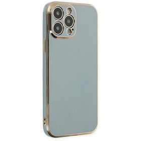 Newface iPhone 13 Pro Max Volet Silikon Açık Yeşil Kılıf