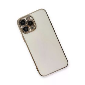 Newface iPhone 13 Pro Max Volet Silikon Beyaz Kılıf