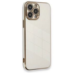 Newface iPhone 13 Pro Max Volet Silikon Beyaz Kılıf