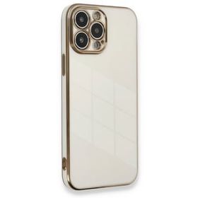 Newface iPhone 13 Pro Max Volet Silikon Beyaz Kılıf