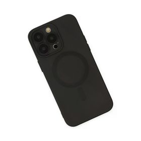Newface iPhone 13 Pro Moshi Lens Magneticsafe Silikon Siyah Kılıf