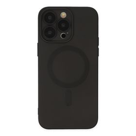 Newface iPhone 13 Pro Moshi Lens Magneticsafe Silikon Siyah Kılıf