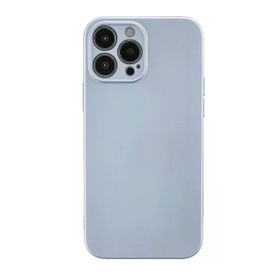 Newface iPhone 13 Pro Nano İçi Kadife Silikon Sky Blue Cep Telefonu Kılıfı