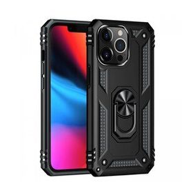 Newface iPhone 13 Pro Sofya Yüzüklü Silikon Kapak Siyah Kılıf