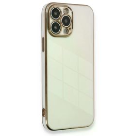 Newface iPhone 13 Pro Volet Silikon Beyaz Kılıf