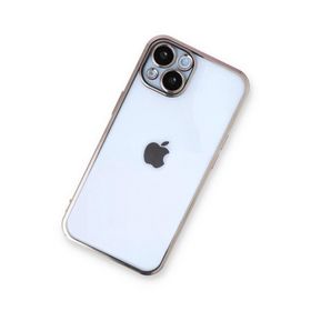 Newface iPhone 13 Razer Lensli Silikon Gold Cep Telefonu Kılıfı