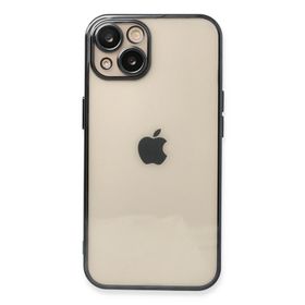 Newface iPhone 13 Razer Lensli Silikon Siyah Cep Telefonu Kılıfı
