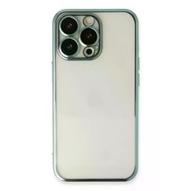 Newface iPhone 13 Razer Lensli Silikon - Yeşil Kılıf
