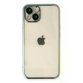 Newface iPhone 13 Razer Lensli Silikon - Yeşil Kılıf