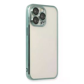 Newface iPhone 13 Razer Lensli Silikon - Yeşil Kılıf