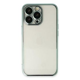 Newface iPhone 13 Razer Lensli Silikon - Yeşil Kılıf