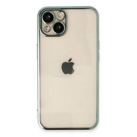Newface iPhone 13 Razer Lensli Silikon - Yeşil Kılıf