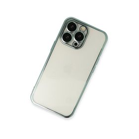 Newface iPhone 13 Razer Lensli Silikon - Yeşil Kılıf