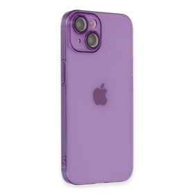 Newface iPhone 14 Armada Lensli Kapak Derin Mor Kılıf