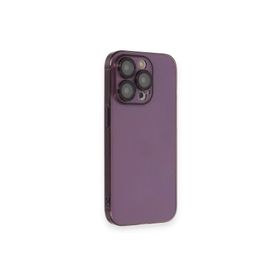 Newface iPhone 14 Armada Lensli Kapak Derin Mor Kılıf