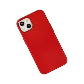 Newface iPhone 14 Asya Deri Silikon Kırmızı Kılıf