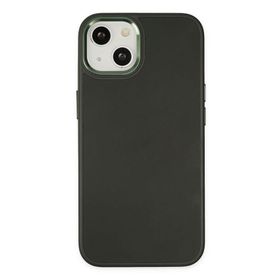 Newface iPhone 14 Asya Deri Silikon Koyu Yeşil Kılıf