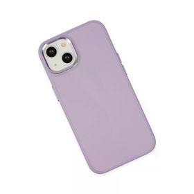 Newface iPhone 14 Asya Deri Silikon Lila Kılıf