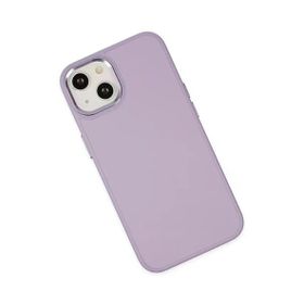 Newface iPhone 14 Asya Deri Silikon Lila Kılıf