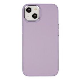 Newface iPhone 14 Asya Deri Silikon Lila Kılıf