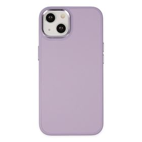 Newface iPhone 14 Asya Deri Silikon Lila Kılıf