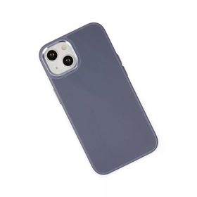 Newface iPhone 14 Asya Deri Silikon Mor Kılıf
