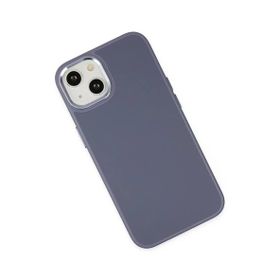 Newface iPhone 14 Asya Deri Silikon Mor Kılıf
