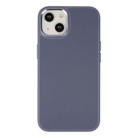 Newface iPhone 14 Asya Deri Silikon Mor Kılıf