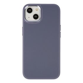 Newface iPhone 14 Asya Deri Silikon Mor Kılıf