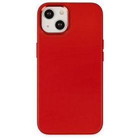 Newface iPhone 14 Asya Deri Silikon Sierra Blue Kılıf