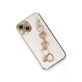Newface iPhone 14 Esila Silikon Beyaz Cep Telefonu Kılıfı