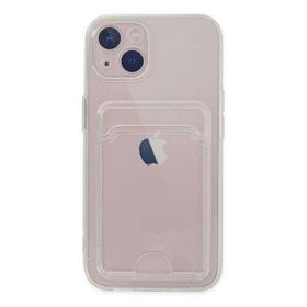 Newface iPhone 14 Kart Şeffaf Silikon Şeffaf Kılıf