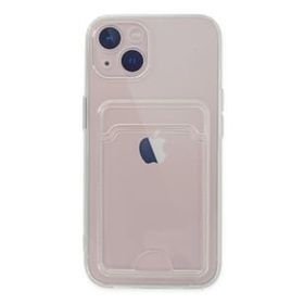 Newface iPhone 14 Kart Şeffaf Silikon Şeffaf Kılıf