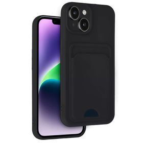 Newface iPhone 14 Kelvin Kartvizitli Silikon Siyah Kılıf