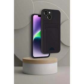 Newface iPhone 14 Kelvin Kartvizitli Silikon Siyah Kılıf