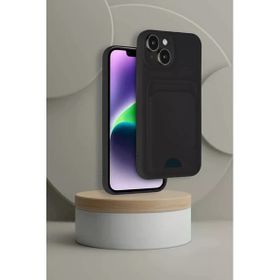 Newface iPhone 14 Kelvin Kartvizitli Silikon Siyah Kılıf