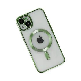 Newface iPhone 14 Kross Magneticsafe Kapak Koyu Yeşil Cep Telefonu Kılıfı