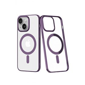 Newface iPhone 14 Plus Element Magneticsafe Sert Kapak Mor Kılıf