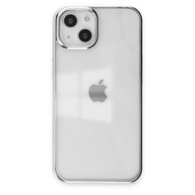 Newface iPhone 14 Plus Element Silikon Gümüş Kılıf