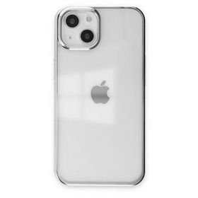 Newface iPhone 14 Plus Element Silikon Gümüş Kılıf