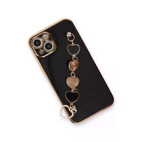 Newface iPhone 14 Plus Esila Silikon Siyah Cep Telefonu Kılıfı