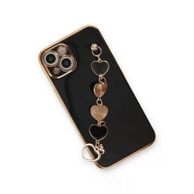 Newface iPhone 14 Plus Esila Silikon Siyah Cep Telefonu Kılıfı