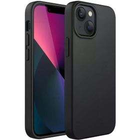 Newface iPhone 14 Plus First Silikon Siyah Cep Telefonu Kılıfı
