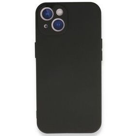 Newface iPhone 14 Plus First Silikon Siyah Cep Telefonu Kılıfı