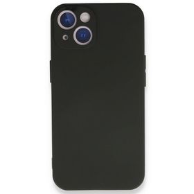 Newface iPhone 14 Plus First Silikon Siyah Cep Telefonu Kılıfı