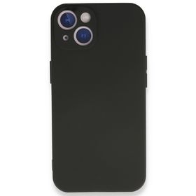 Newface iPhone 14 Plus First Silikon Siyah Cep Telefonu Kılıfı